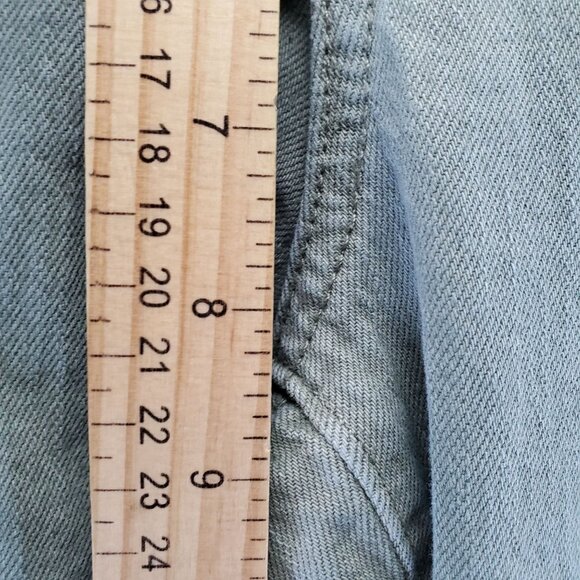 Loft Jeans Womens 27 Green Boyfriend Distressed Cotton Blend Denim Button Fly - Picture 7 of 13